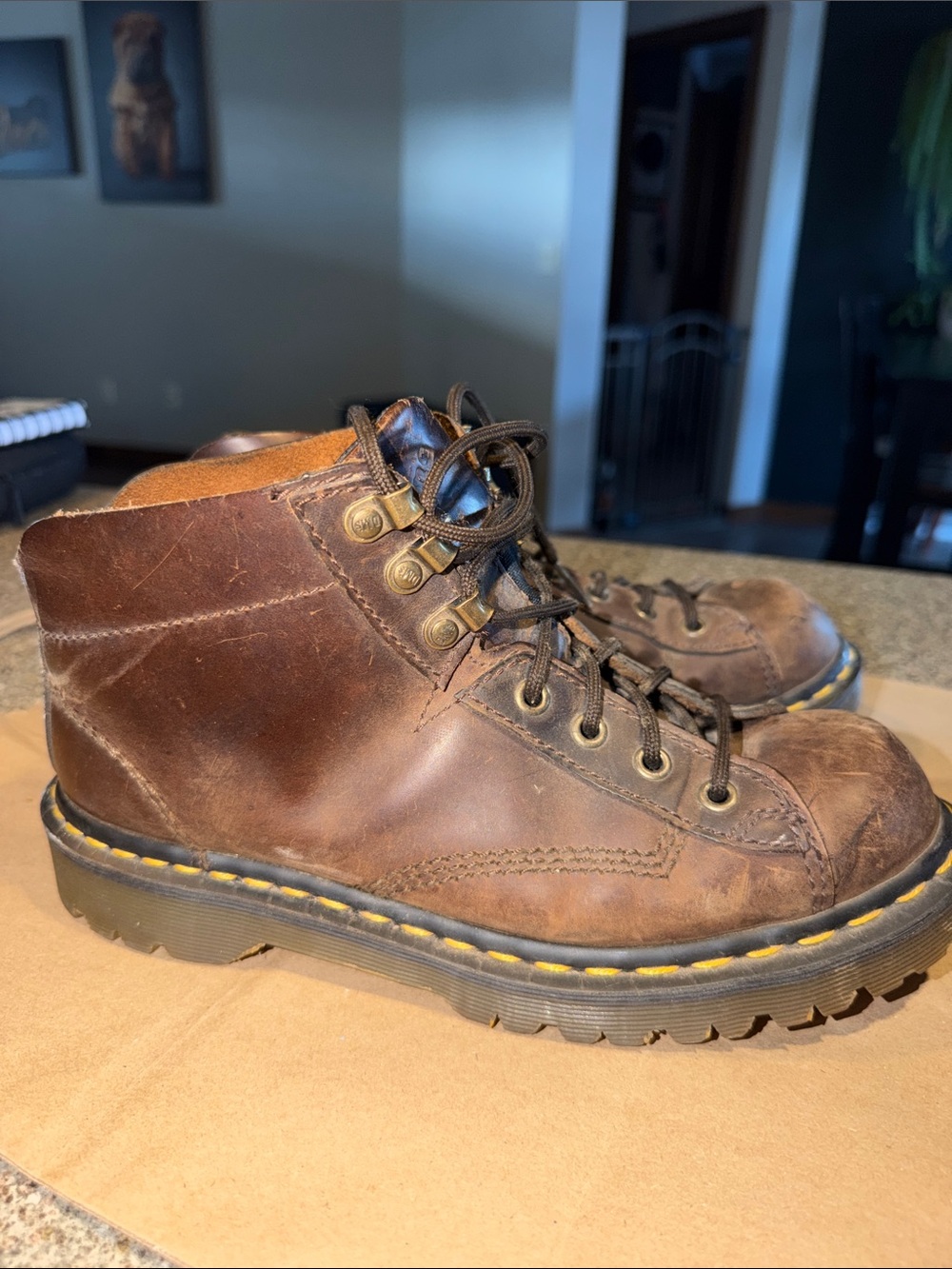 Dr.Martens England vintage ankle monkey boots